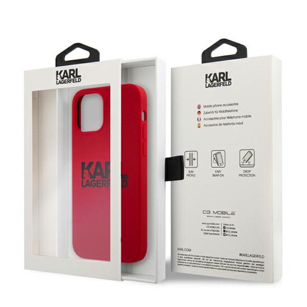  czerwone hard case Silicone Stack Logo Apple iPhone 12 / 4