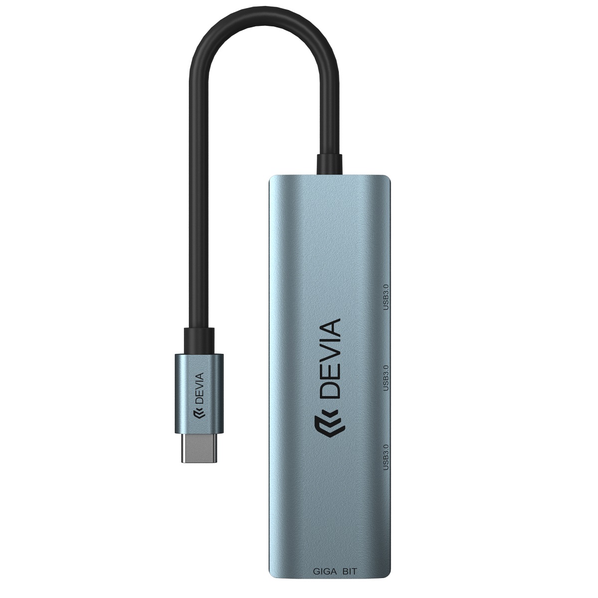 Devia adapter HUB USB-C 3.1 do 4x USB 3.0 ciemnoszary / 2