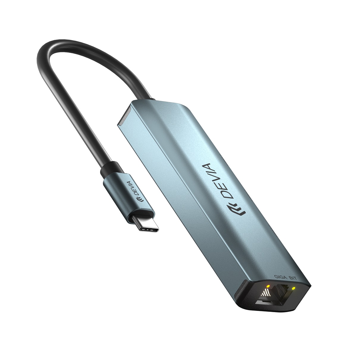 Devia adapter HUB USB-C 3.1 do 4x USB 3.0 ciemnoszary / 3