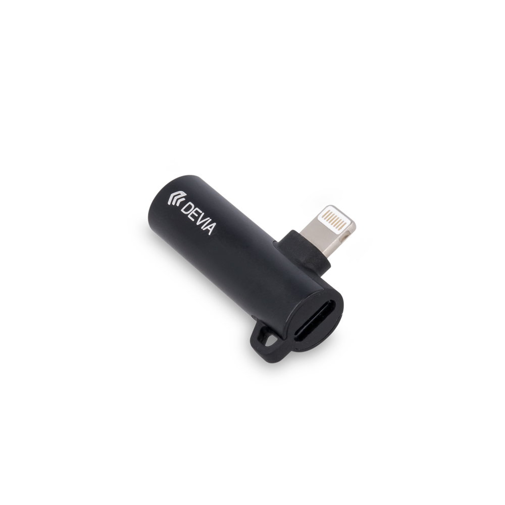 Devia adapter Smart metal 8-pin na jack 3,5mm/8-pin czarny