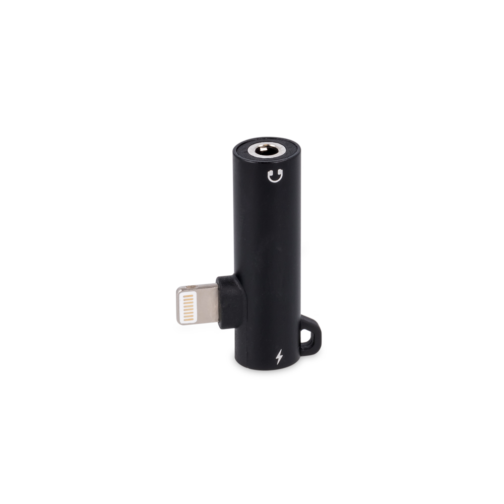 Devia adapter Smart metal 8-pin na jack 3,5mm/8-pin czarny / 3