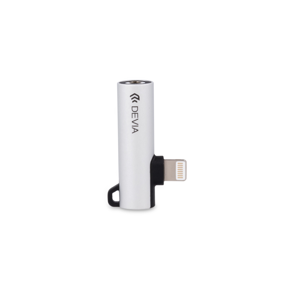 Devia adapter Smart metal 8-pin na jack 3,5mm/8-pin srebrny / 2