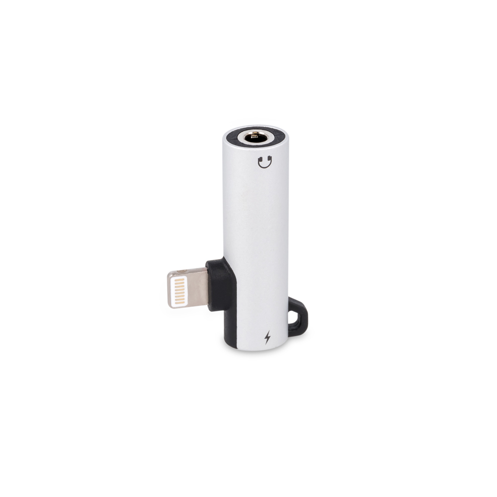 Devia adapter Smart metal 8-pin na jack 3,5mm/8-pin srebrny / 3