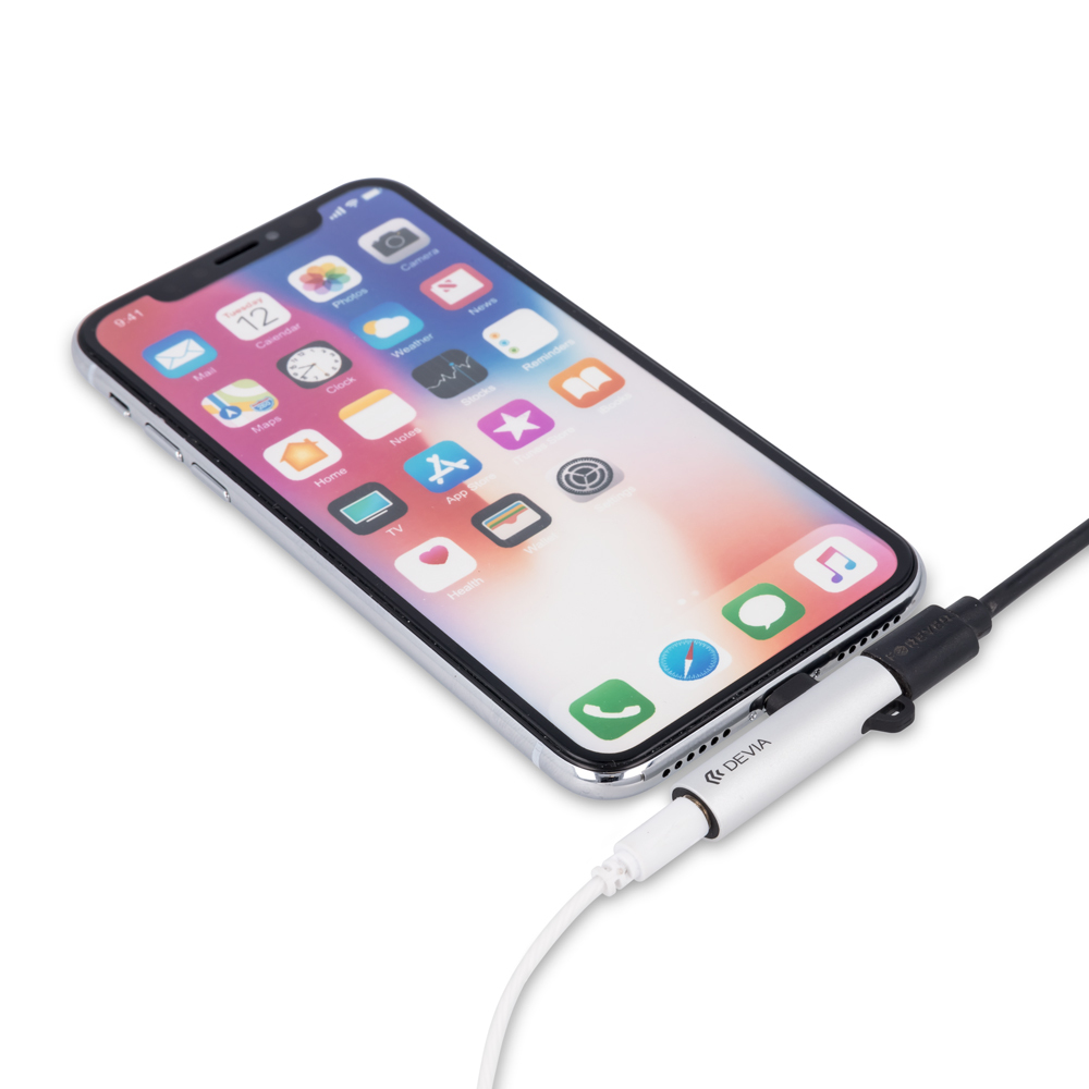 Devia adapter Smart metal 8-pin na jack 3,5mm/8-pin srebrny / 4