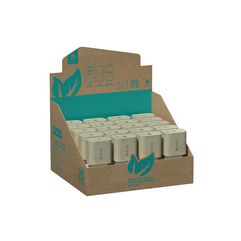 Devia display �adowarki sieciowe Plant Straw 20 szt / 2