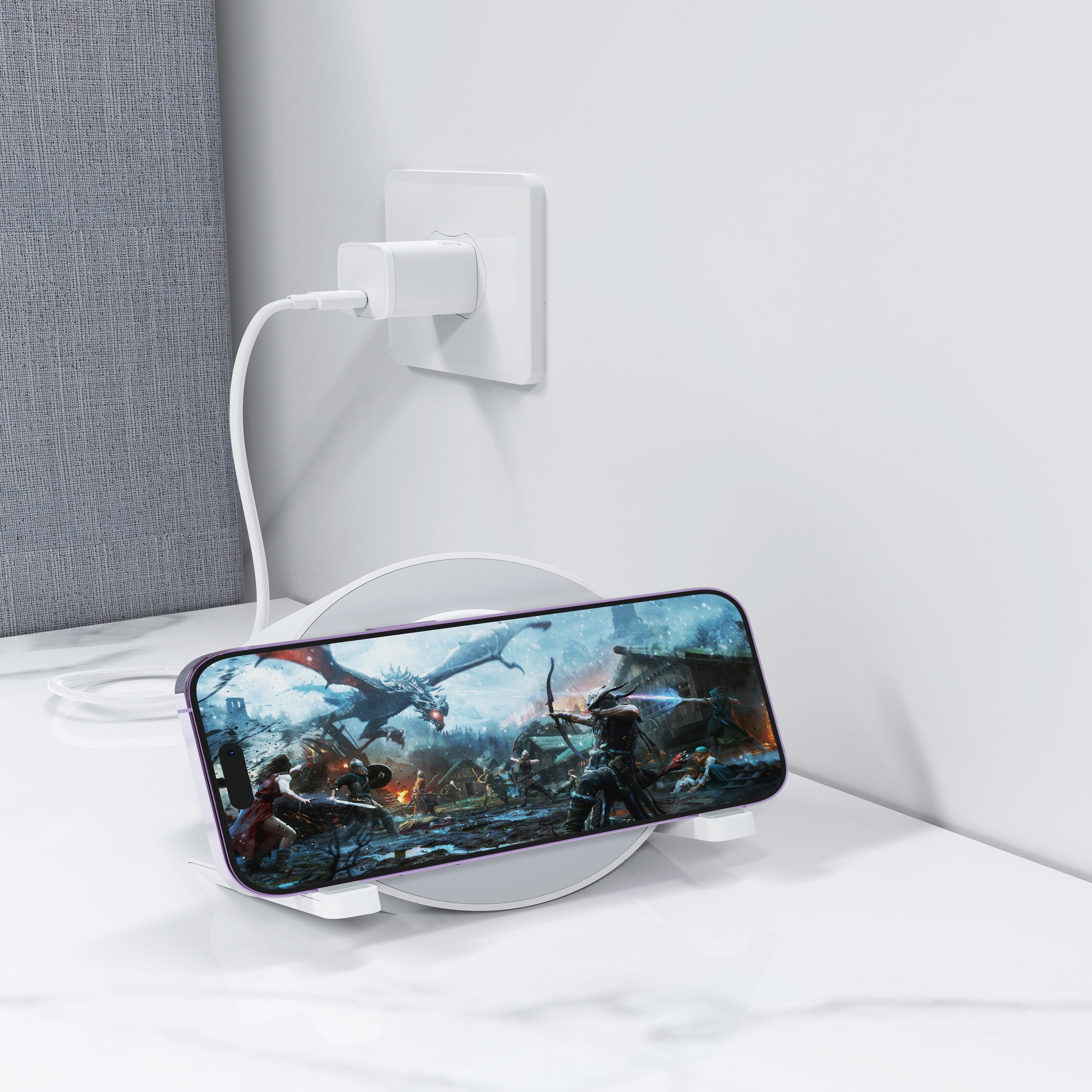 Devia g�o�nik Bluetooth I-M3 z wbudowan� �adowark� indukcyjn� 15W i lampk� / 5