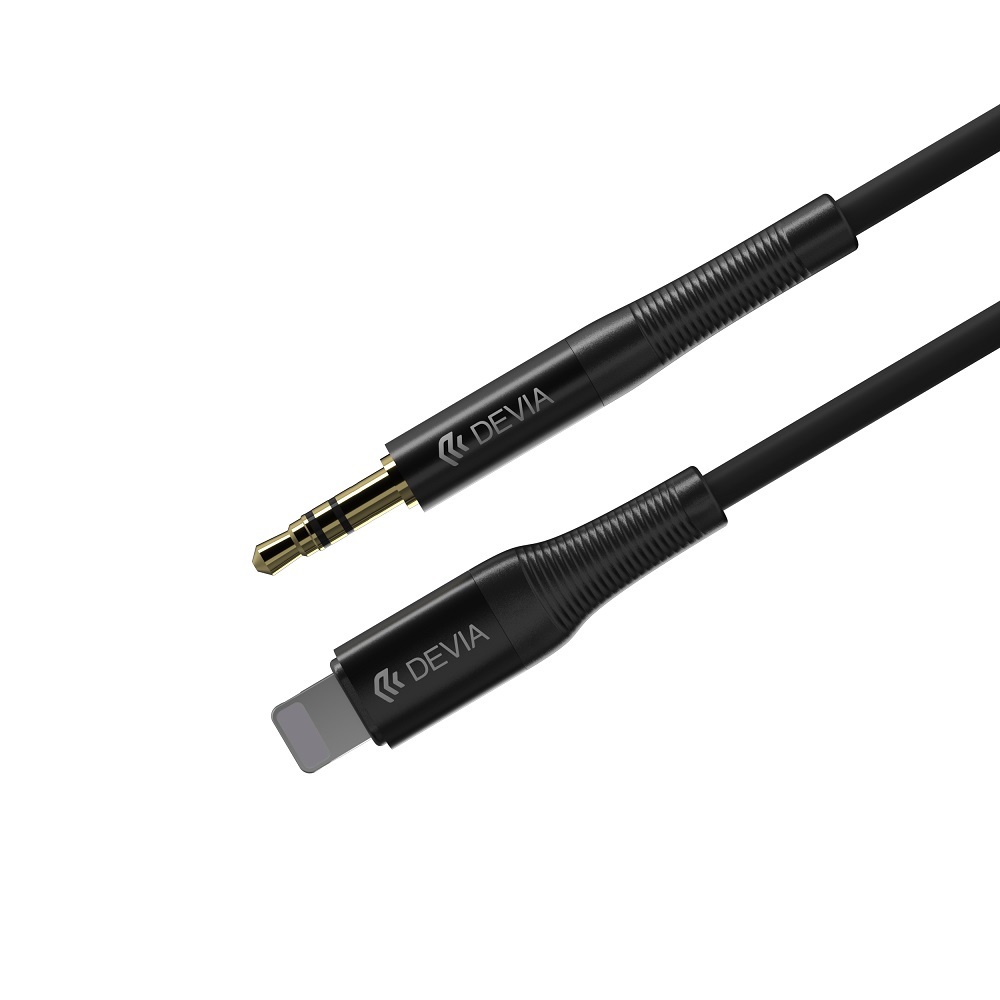 Devia kabel audio Ipure jack 3,5 mm - Lightning 1,0 m czarny / 2