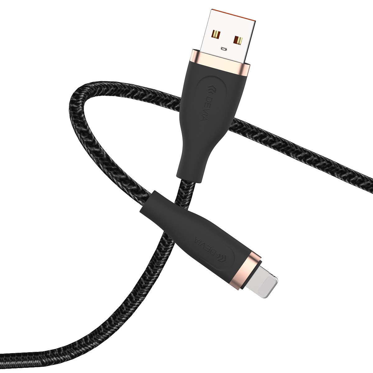 Devia kabel EC417 Star USB - Lightning 1,5 m 2,4A czarny / 4