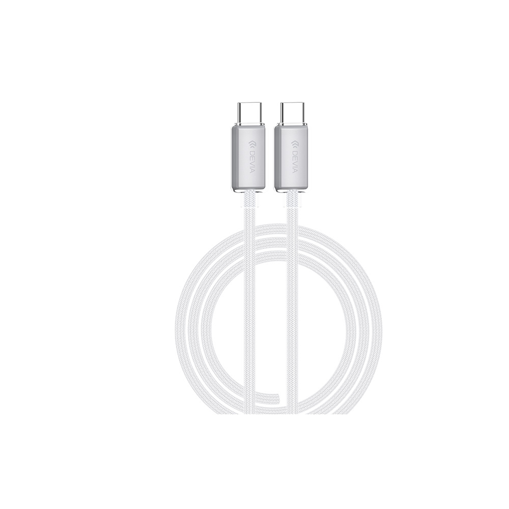 Devia kabel EC688 Extreme PD USB-C - USB-C 1,5 m 60W 3A bia�y