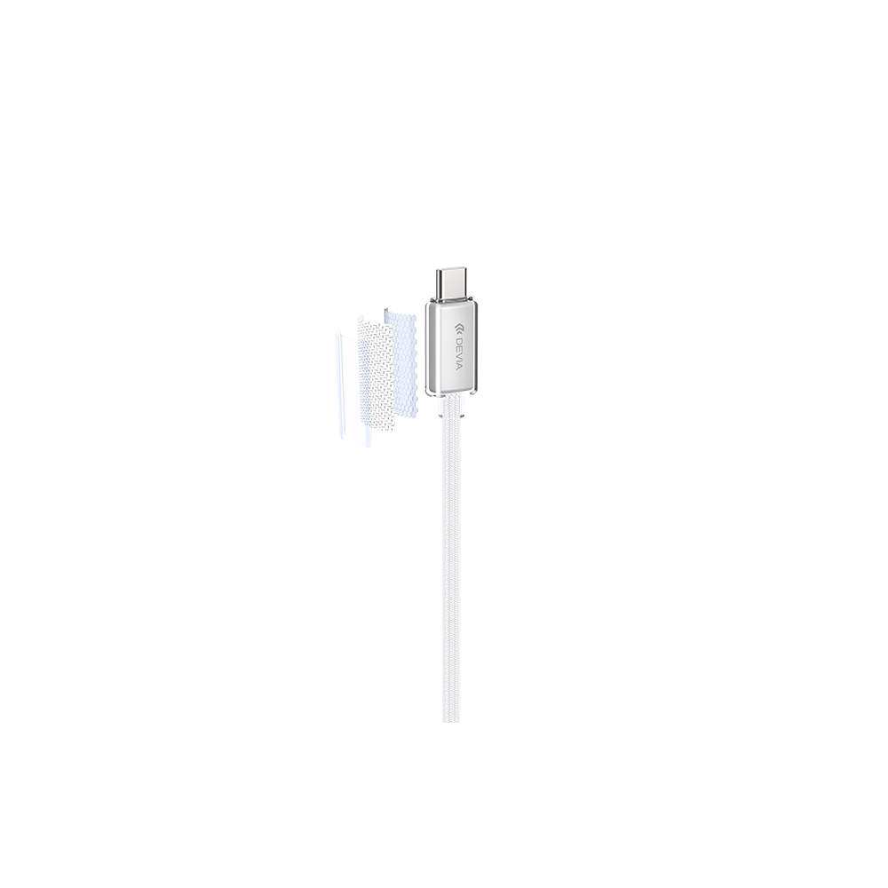 Devia kabel EC688 Extreme PD USB-C - USB-C 1,5 m 60W 3A bia�y / 4