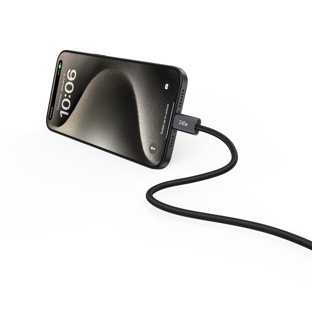 Devia kabel Extreme EC652 PD USB-C - USB-C 2,0 m 240W czarny / 3