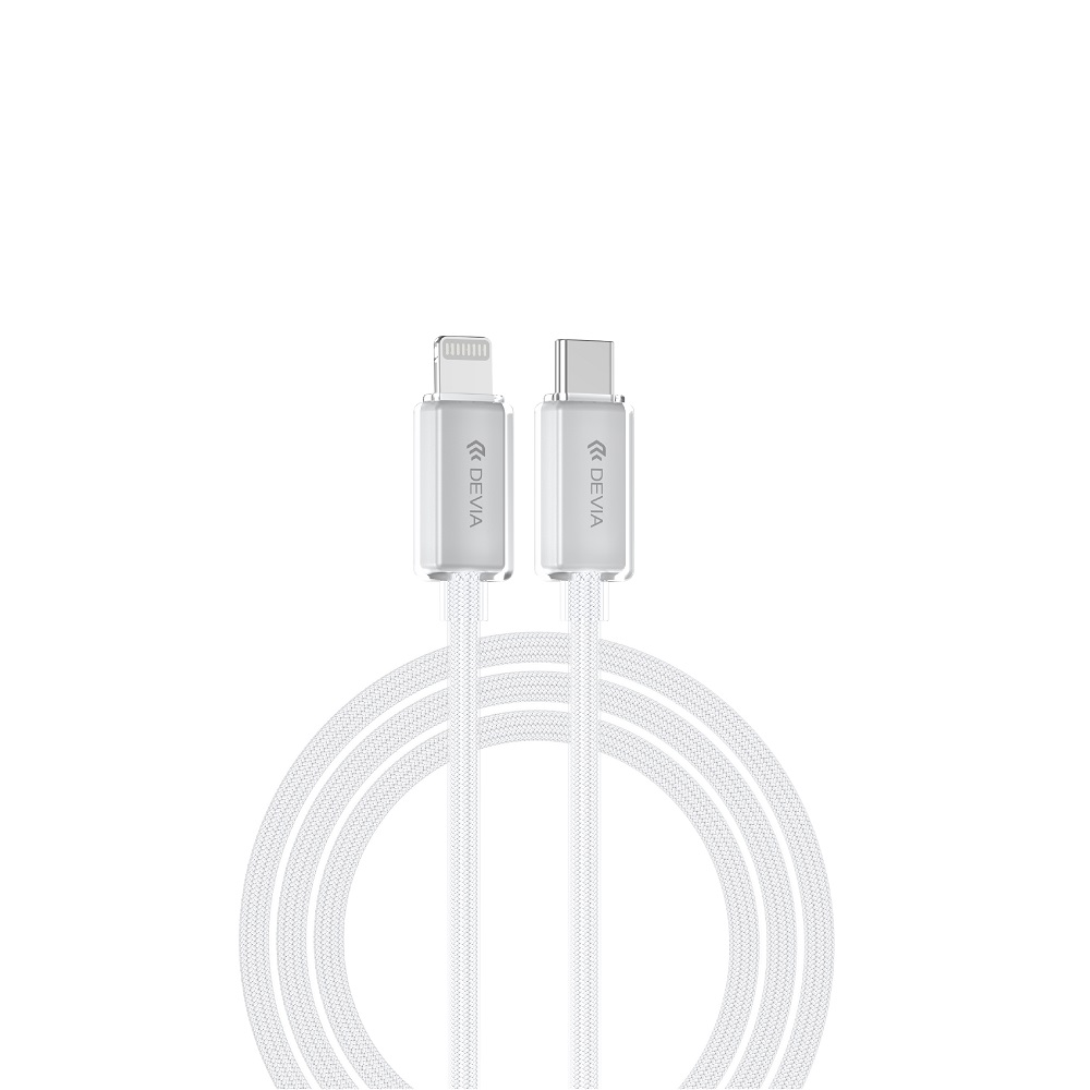 Devia kabel Extreme EC654 PD USB-C - Lightning 1,5 m 27W 3A bia�y