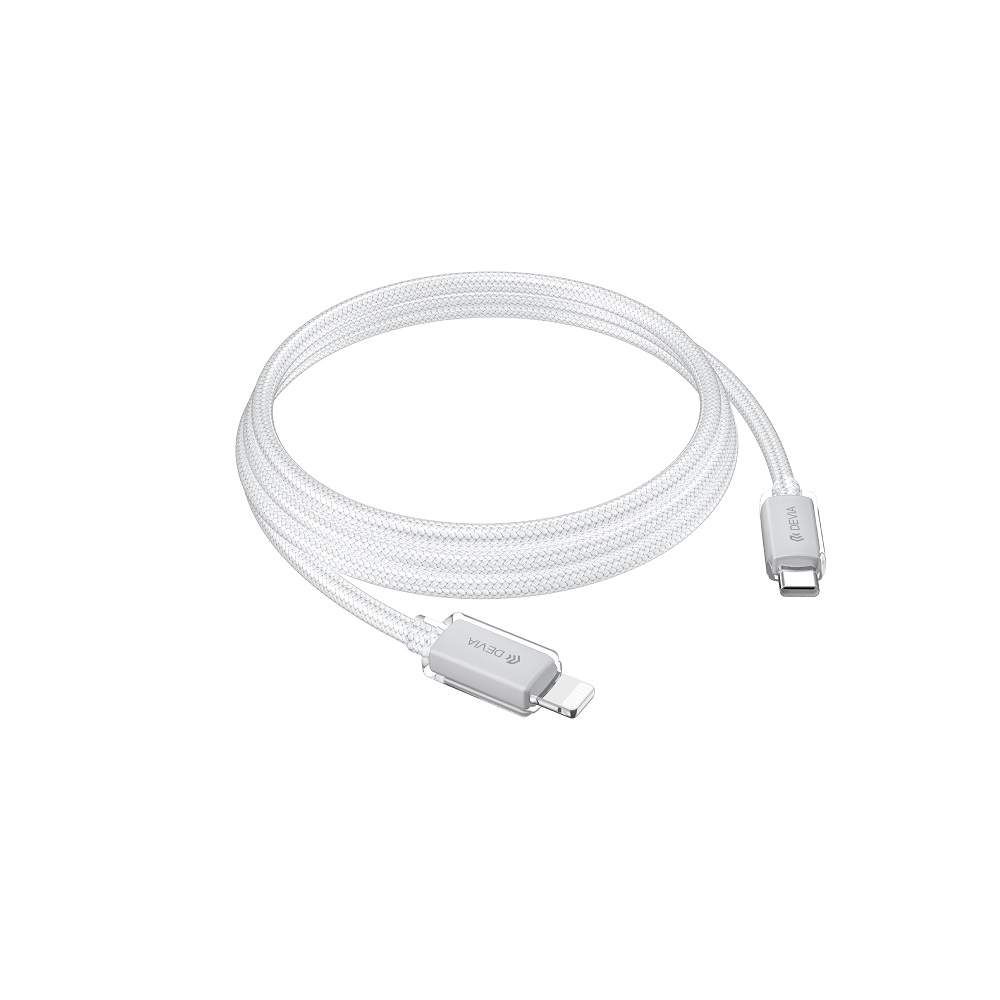 Devia kabel Extreme EC654 PD USB-C - Lightning 1,5 m 27W 3A bia�y / 2