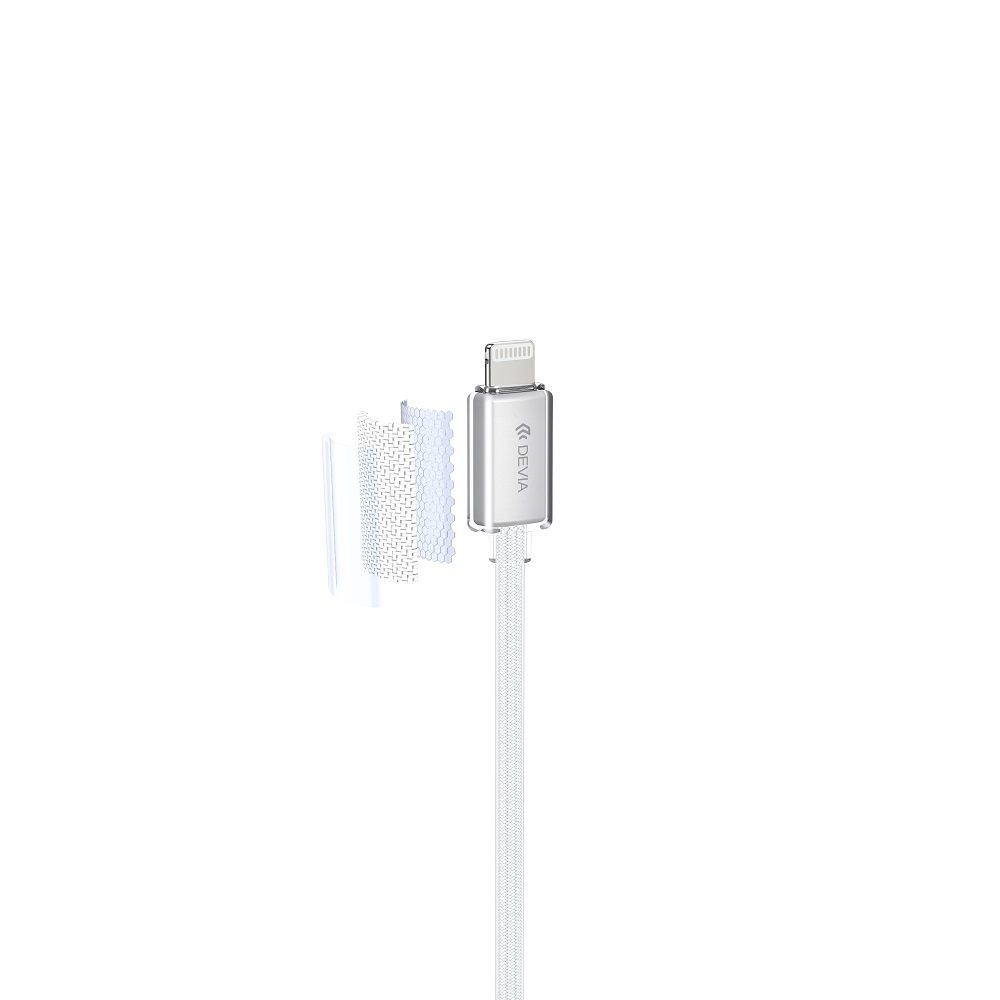 Devia kabel Extreme EC654 PD USB-C - Lightning 1,5 m 27W 3A bia�y / 4