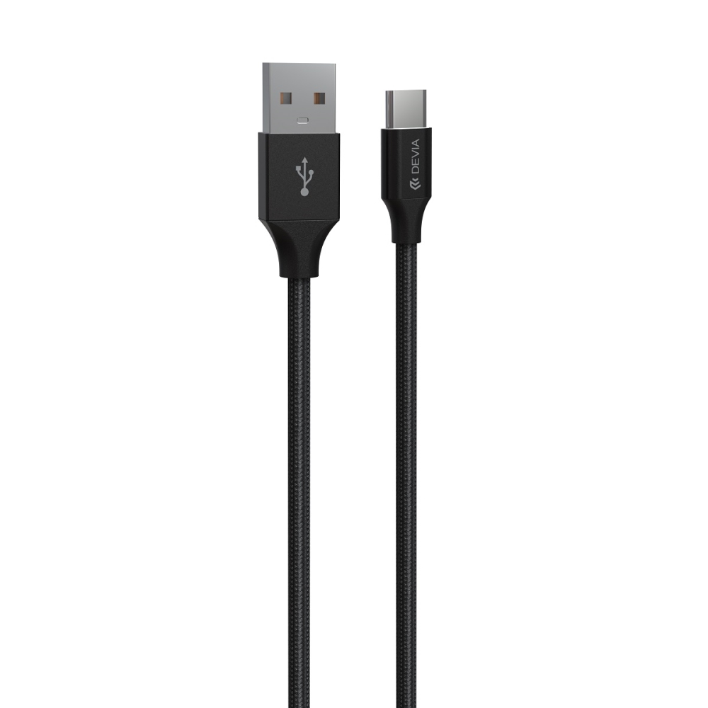 Devia kabel Gracious USB - USB-C 1,0 m 2,4A czarny / 2