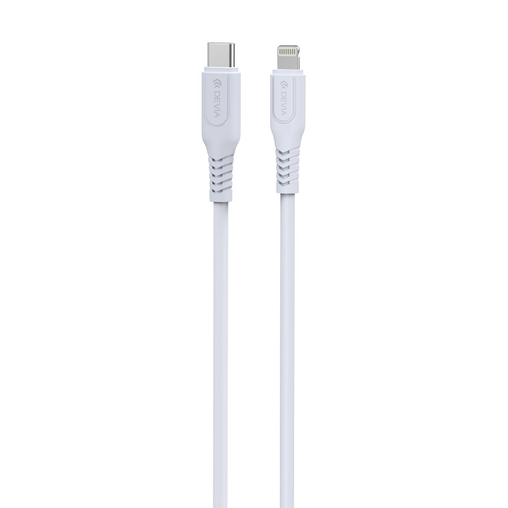 Devia kabel GRS EC635 PD USB-C - Lightning 1,0 m 27W 3A bia�y