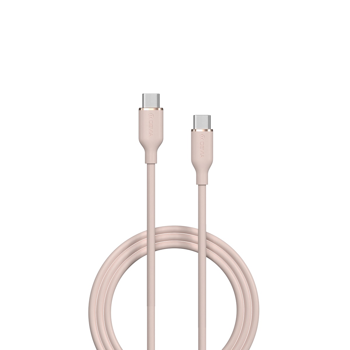Devia kabel Jelly USB-C - USB-C 1,2 m 60W r�owy