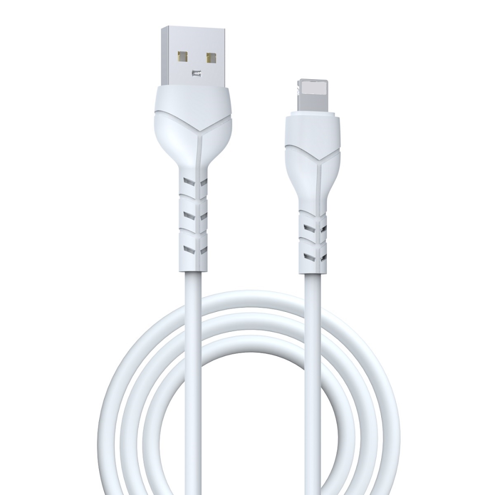 Devia kabel Kintone USB - Lightning 1,0 m 2,1A bia�y