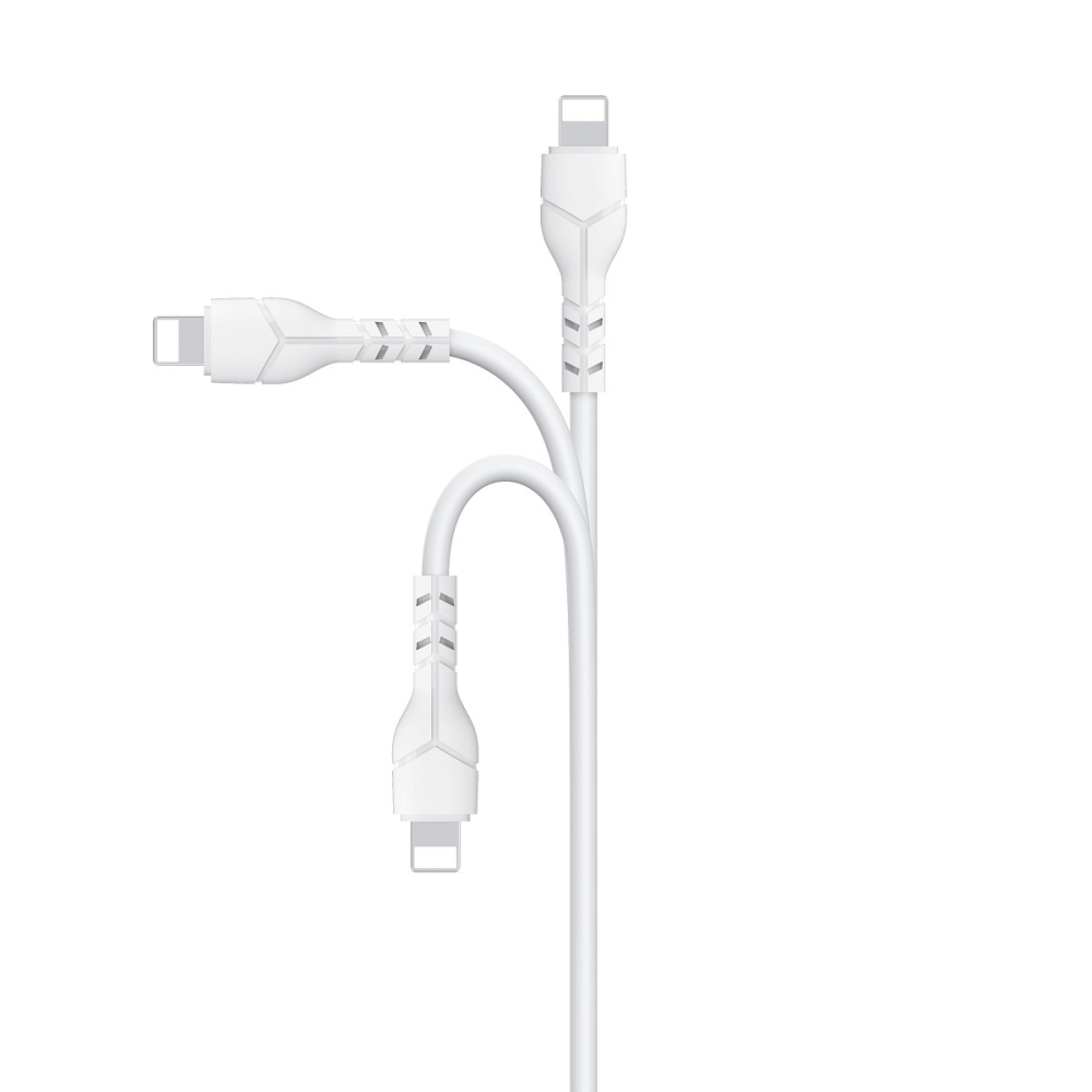 Devia kabel Kintone USB - Lightning 1,0 m 2,1A bia�y / 5