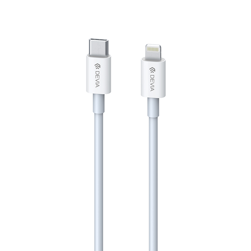 Devia kabel PD Smart USB-C - Lightning 3A 20W bia�y