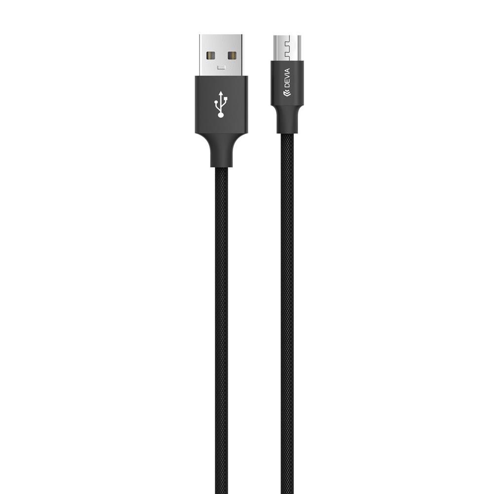Devia kabel Pheez New USB micro 1m czarny 2,4A / 4