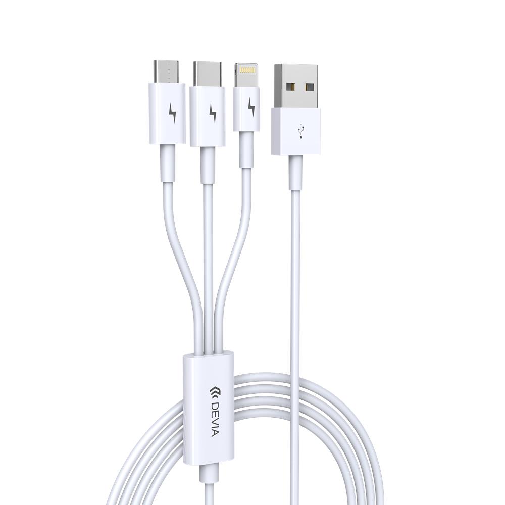 Devia kabel Smart 3w1 8-pin/typ-C/micro biay