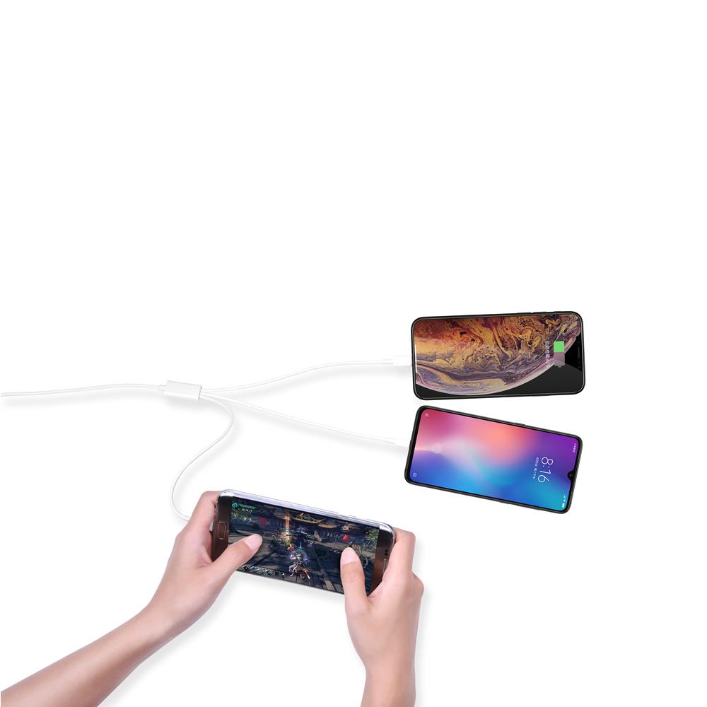 Devia kabel Smart 3w1 8-pin/typ-C/micro bia�y / 2