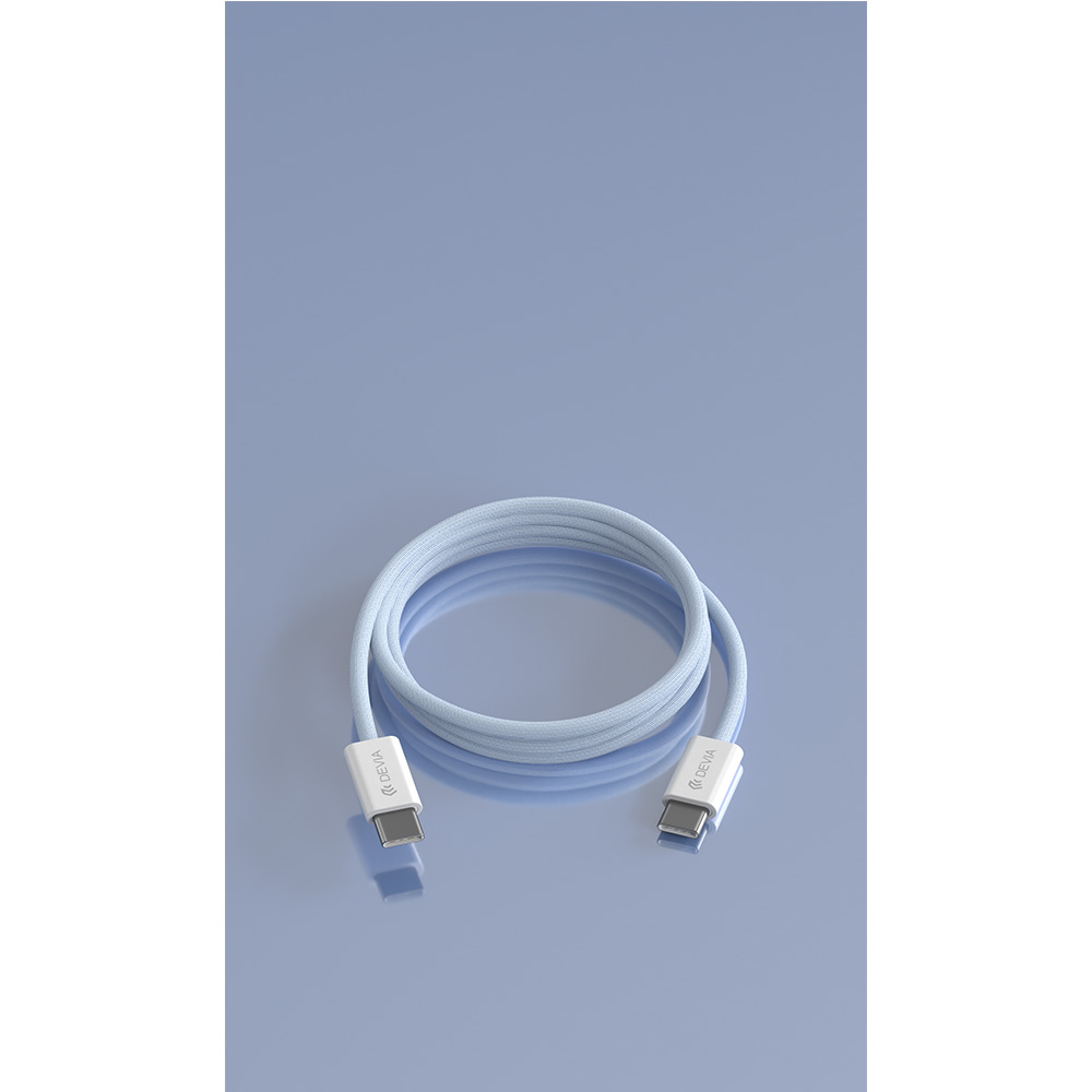 Devia kabel Smart EC325 PD USB-C - USB-C 1,0 m 60W 3A niebieski / 3