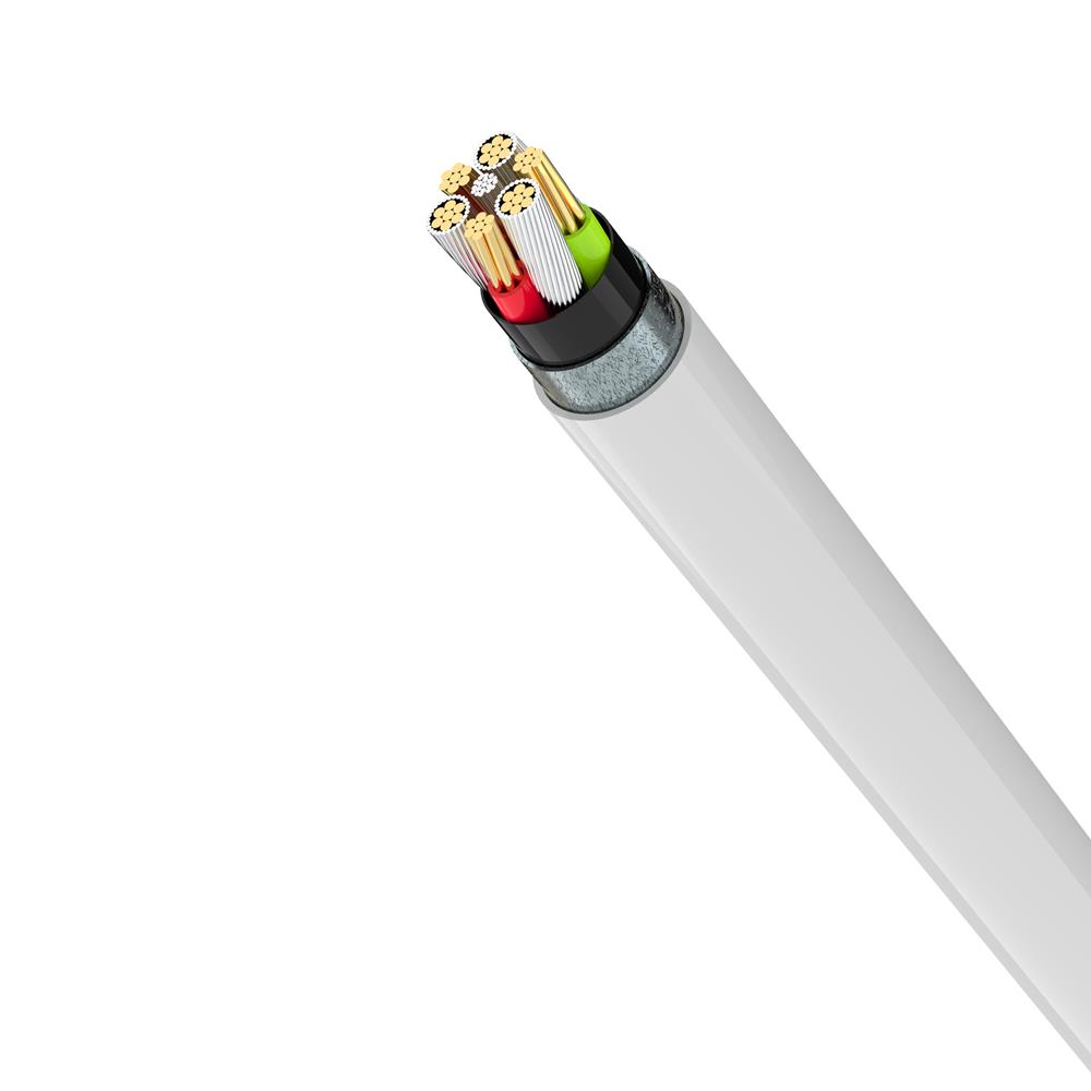 Devia kabel Smart PD typ-C do typ-C bia�y 20V 3A 60W / 2