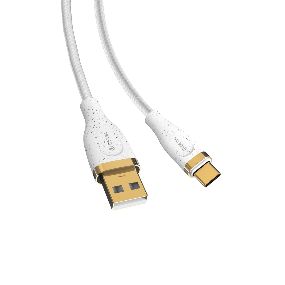 Devia kabel Star USB - USB-C 1,5 m 2,4A bia�y / 2