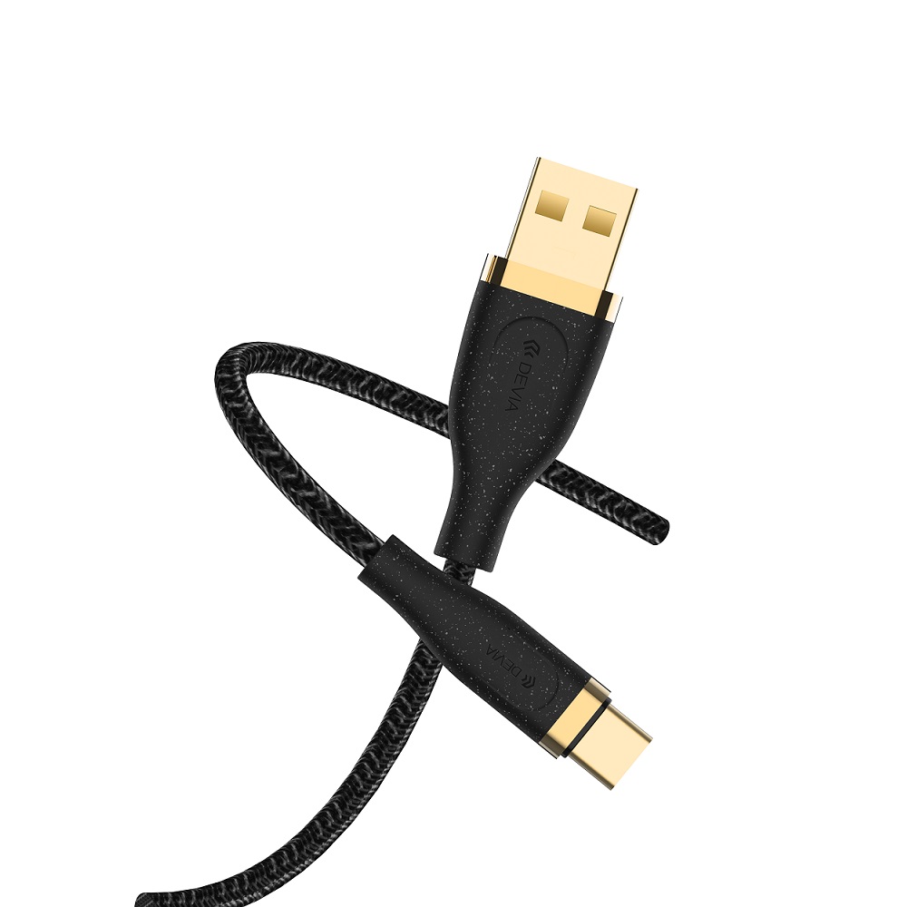 Devia kabel Star USB - USB-C 1,5 m 2,4A czarny / 3