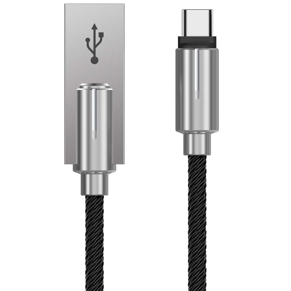 Devia kabel Storm typ-C czarny 1m 2,1A