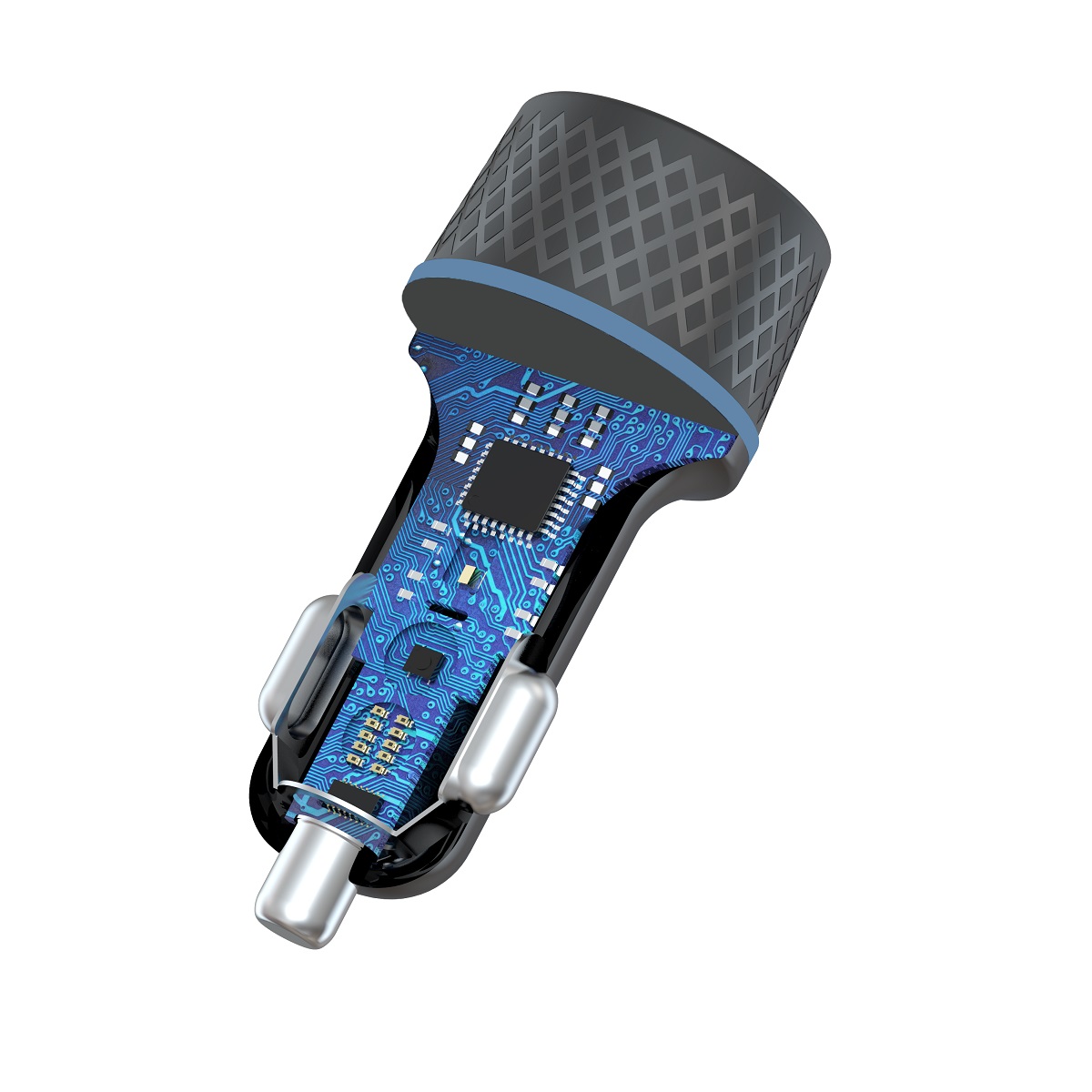 Devia �adowarka samochodowa Extreme PD QC 1x USB-C 1x USB 52,5W czarna + kabel USB-C - Lightning / 4