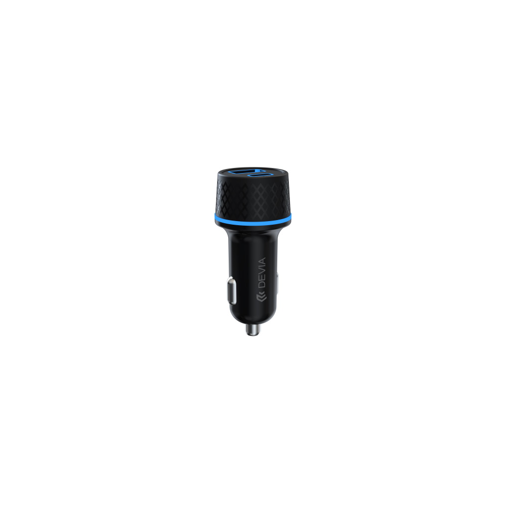 Devia �adowarka samochodowa Extreme PD QC 52,5W 1x USB-C 1x USB czarna