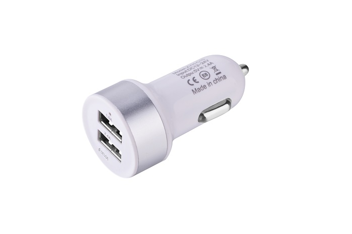 Devia �adowarka samochodowa Smart 2USB bia�a 2.4A / 3