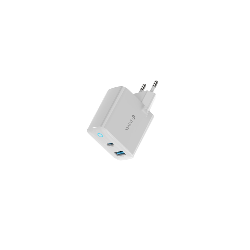 Devia �adowarka sieciowa Extreme PD 65W 1x USB-C 1x USB bia�a / 2