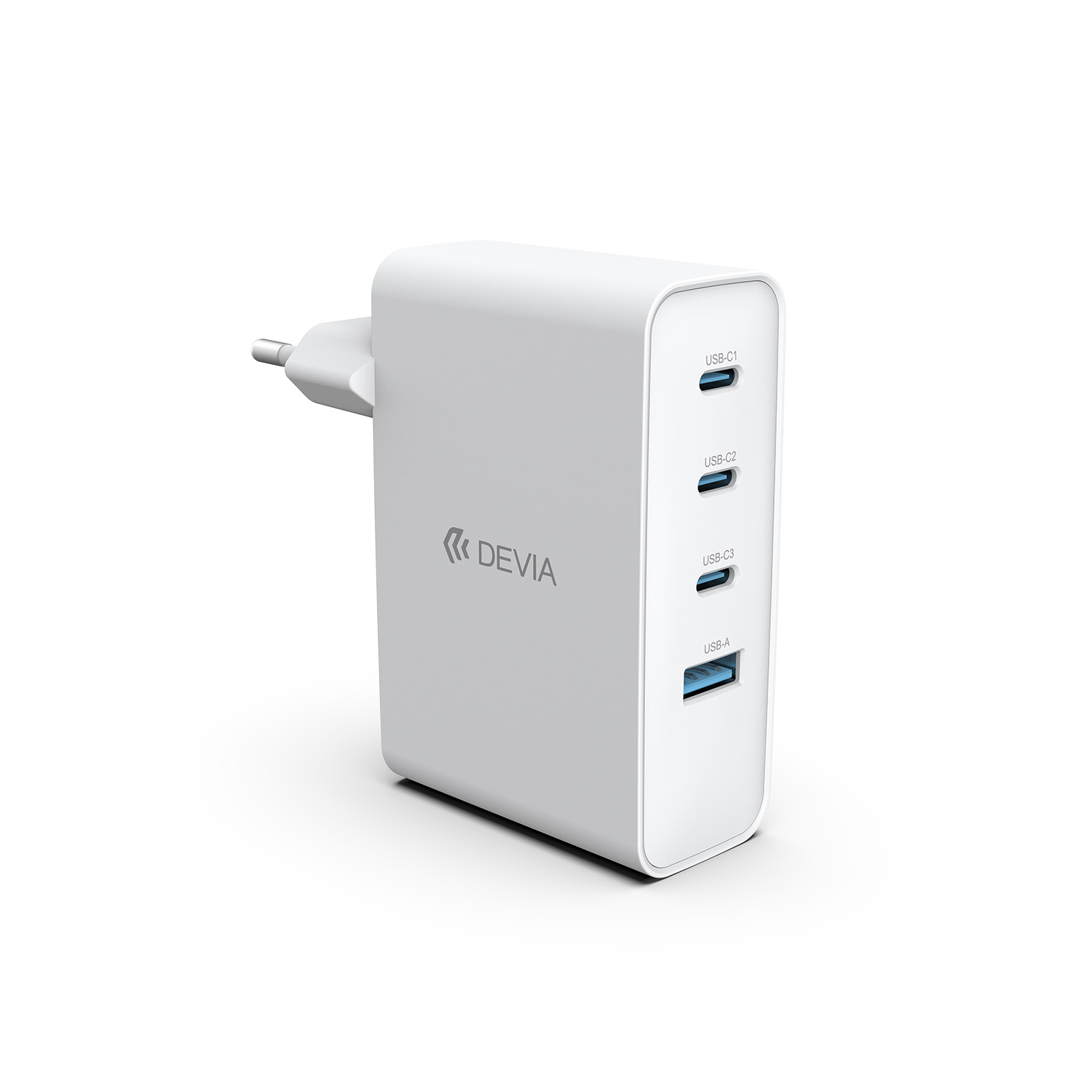 Devia �adowarka sieciowa Extreme PD GaN 100W 3x USB-C 1x USB bia�a / 2