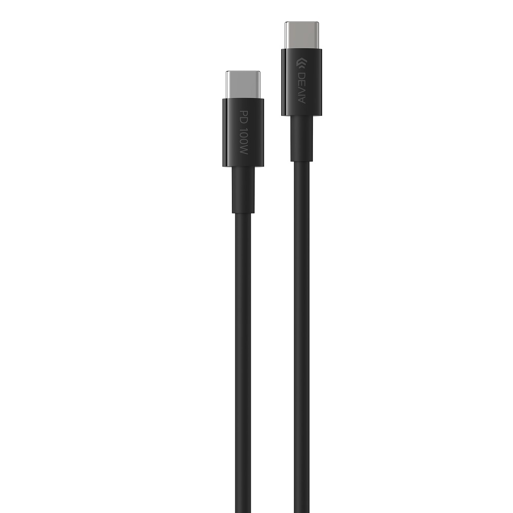 Devia �adowarka sieciowa Rocket PD 45W 1x USB-C czarna + kabel USB-C - USB-C / 7