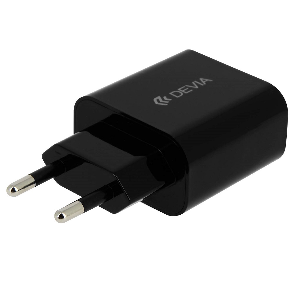 Devia �adowarka sieciowa Smart 1USB 2.1A czarna / 3