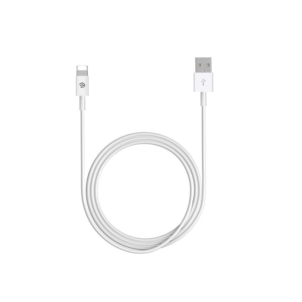 Devia �adowarka sieciowa Smart 1x USB 2,1A bia�a + kabel Lightning / 6