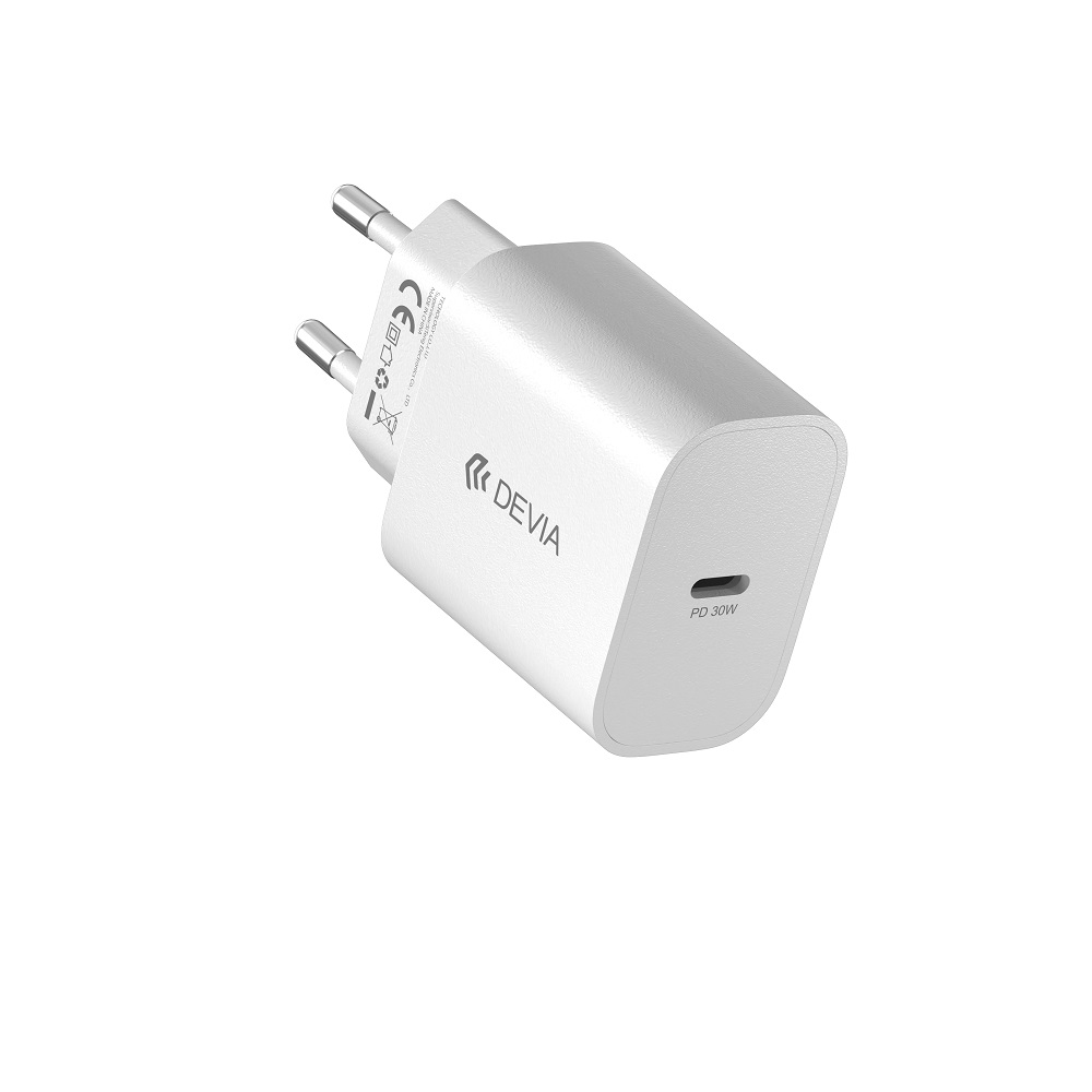 Devia �adowarka sieciowa Smart GaN PD 30W 1x USB-C bia�a / 2
