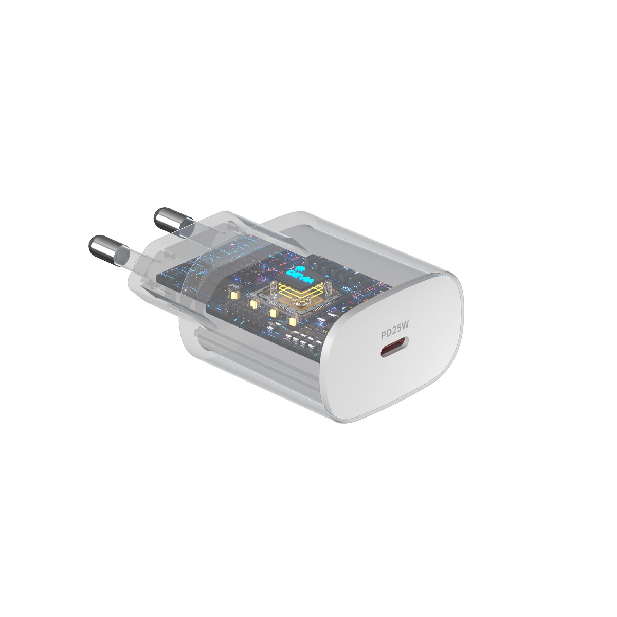 Devia adowarka sieciowa Smart PD 25W 1x USB-C biaa + kabel USB-C - USB-C / 2