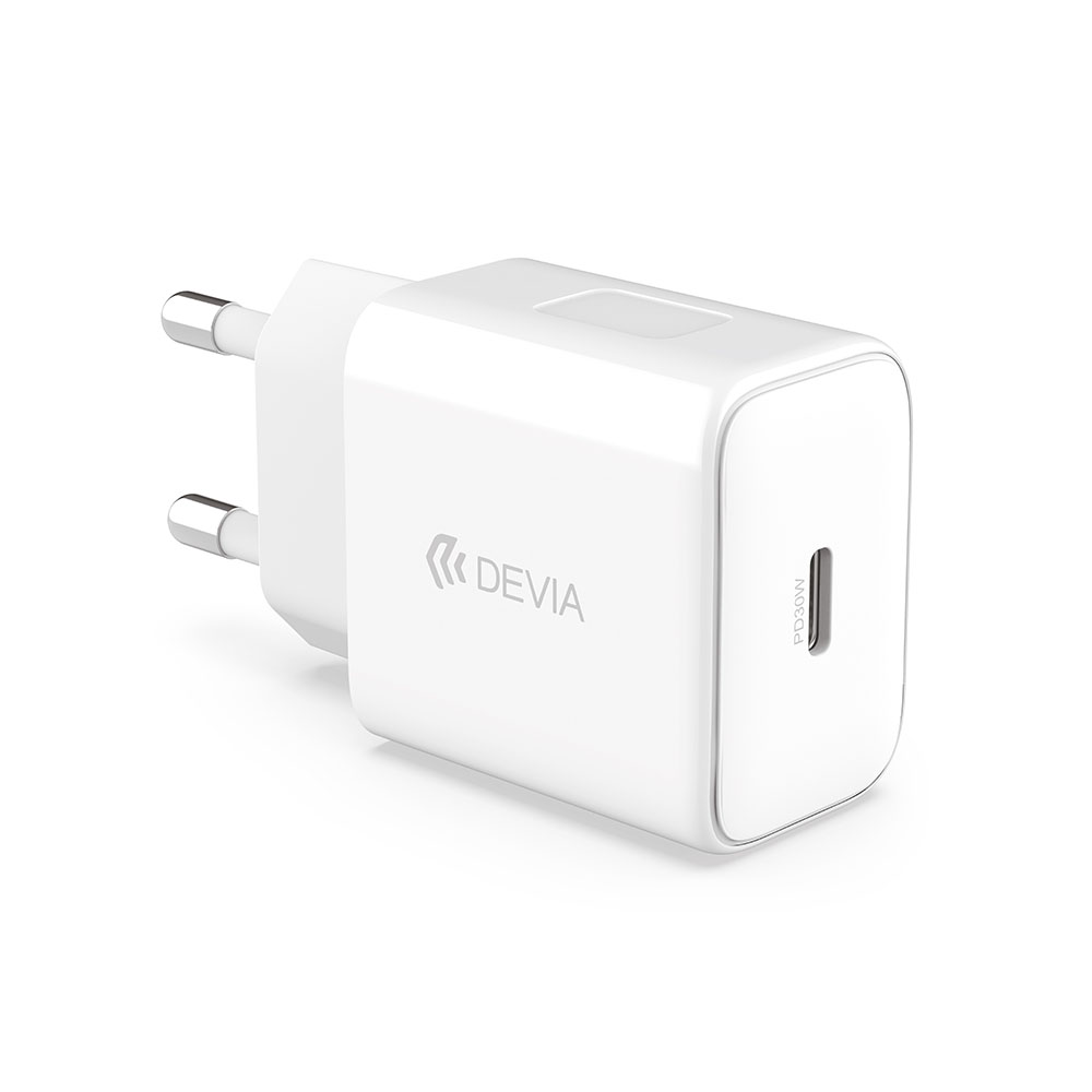 Devia �adowarka sieciowa Smart PD 30W 1x USB-C bia�a