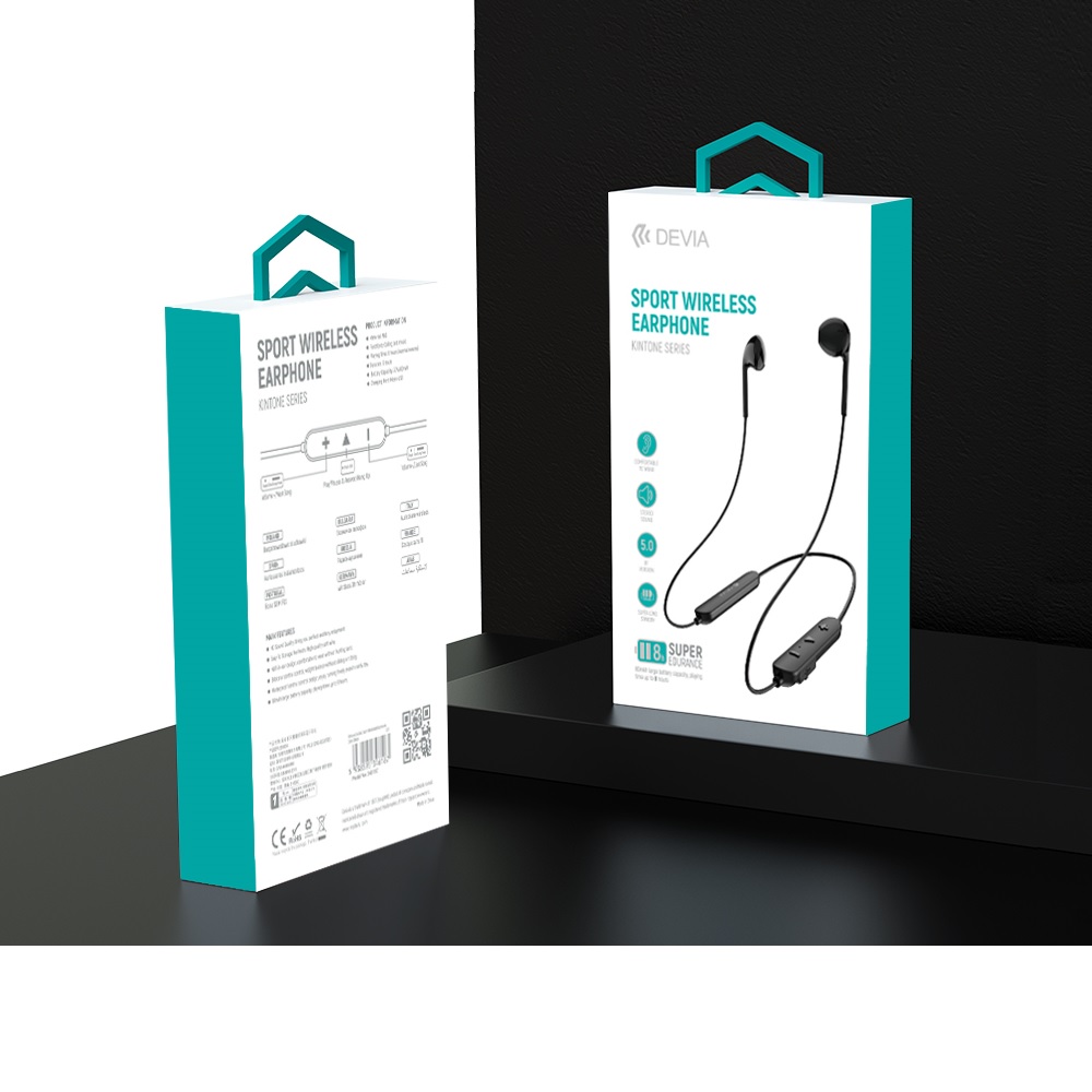 Devia s�uchawki Bluetooth Smart 036 douszne czarne / 2