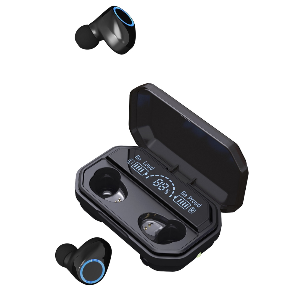Devia s�uchawki Bluetooth TWS Joy A12 czarne / 3