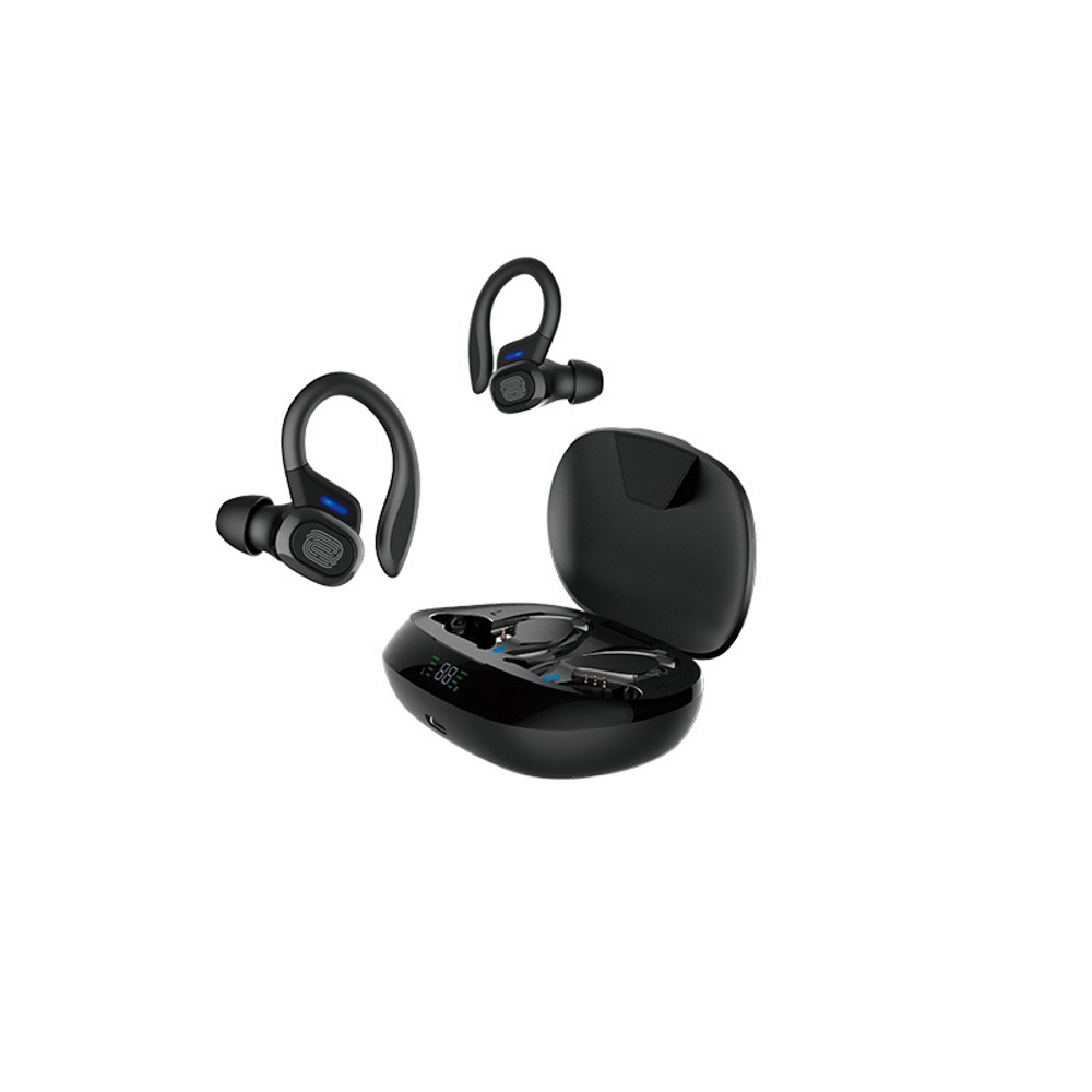 Devia s�uchawki Bluetooth TWS Pop1 czarne sportowe