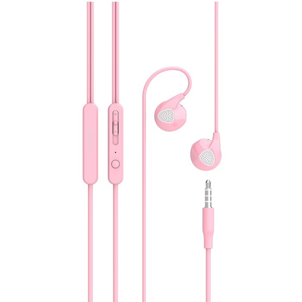 Devia s�uchawki przewodowe D2 Ripple r�owe