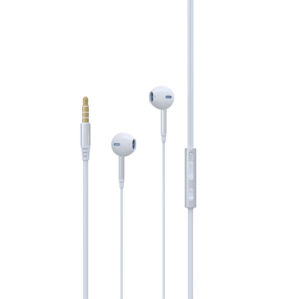 Devia s�uchawki przewodowe Pure jack 3,5mm bia�e