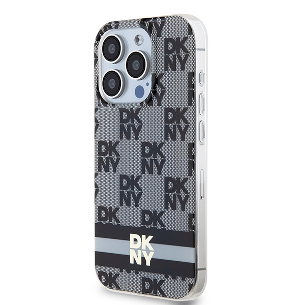 DKNY nak�adka be�owa HC Magsafe pc tpu checkered pattern w printed stripes Apple iPhone 15 Pro Max / 2