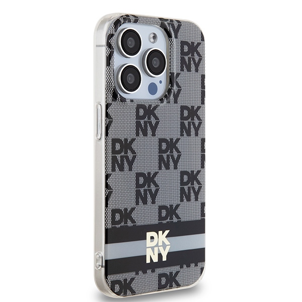DKNY nak�adka be�owa HC Magsafe pc tpu checkered pattern w printed stripes Apple iPhone 15 Pro Max / 4